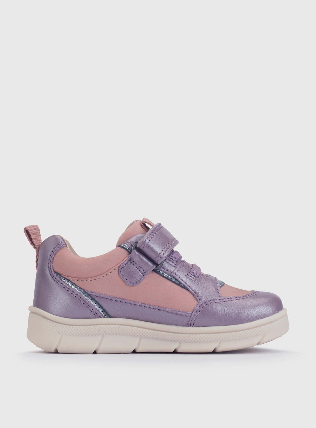START-RITE Stride Mauve Silver Leather Mix 9.5 Infant - Image 4 thumbnail